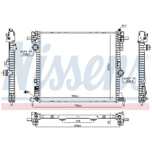 Radiator, racire motor NISSENS