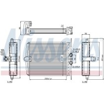Schimbator caldura, incalzire habitaclu NISSENS