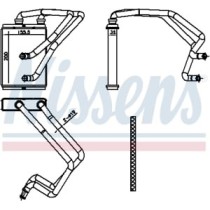 Schimbator caldura, incalzire habitaclu NISSENS