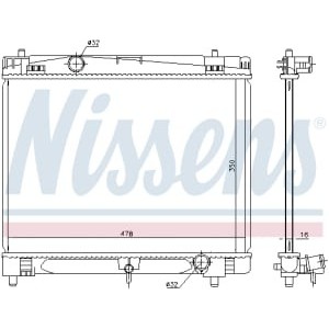 Radiator, racire motor NISSENS