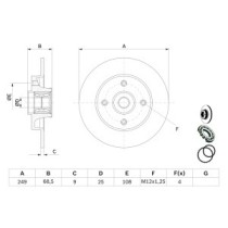 Disc frana BOSCH