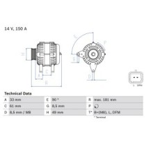 Alternator BOSCH