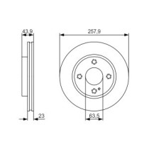 Disc frana BOSCH