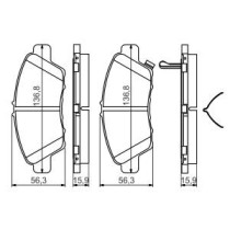 Set placute frana,frana disc BOSCH