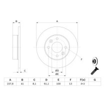 Disc frana BOSCH