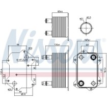 Radiator ulei, ulei motor NISSENS