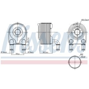 Radiator ulei, ulei motor NISSENS