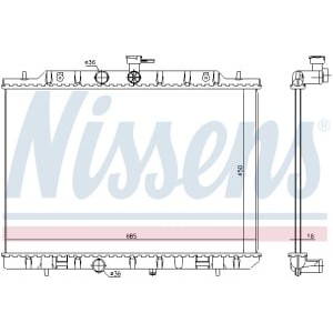 Radiator, racire motor NISSENS