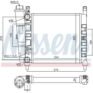 Radiator, racire motor NISSENS