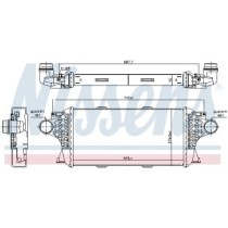 Intercooler, compresor NISSENS