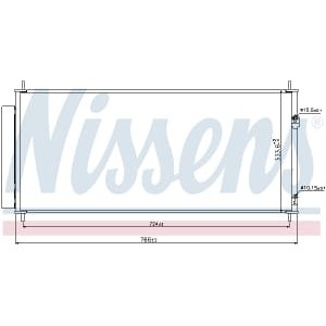 Condensator, climatizare NISSENS