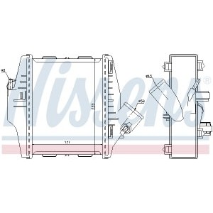 Intercooler, compresor NISSENS