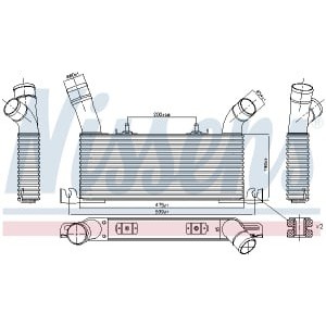 Intercooler, compresor NISSENS