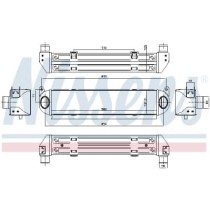 Intercooler, compresor NISSENS