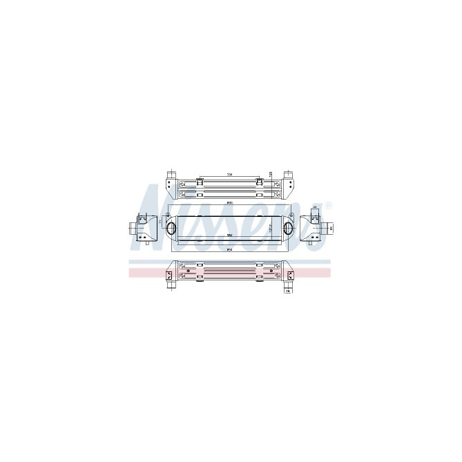 Intercooler, compresor NISSENS