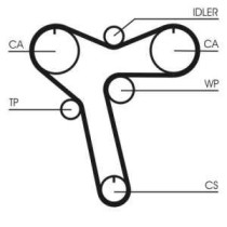 Curea de distributie CONTITECH