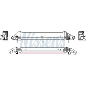 Intercooler, compresor NISSENS