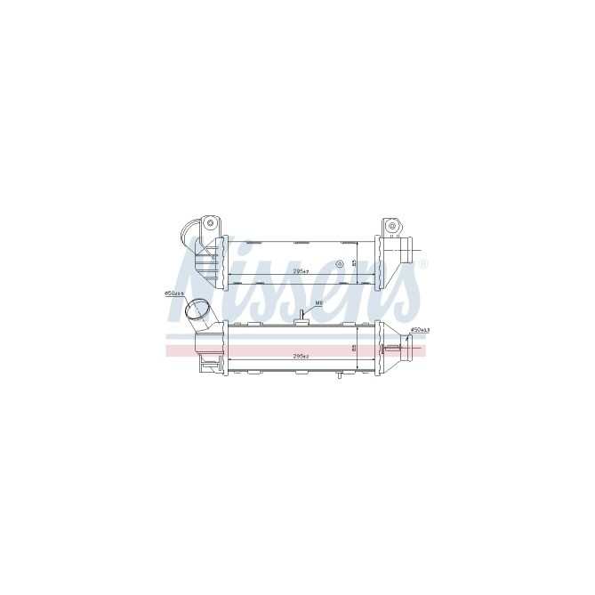 Intercooler, compresor NISSENS