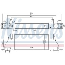 Intercooler, compresor NISSENS