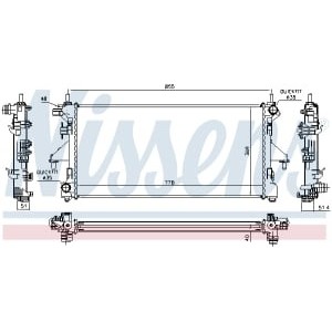 Radiator, racire motor NISSENS