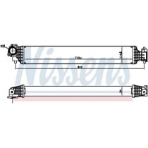 Intercooler, compresor NISSENS