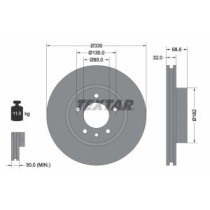 Disc frana TEXTAR