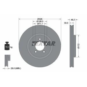 Disc frana TEXTAR