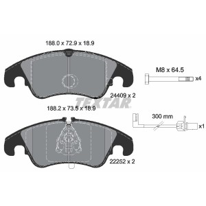 Set placute frana,frana disc TEXTAR