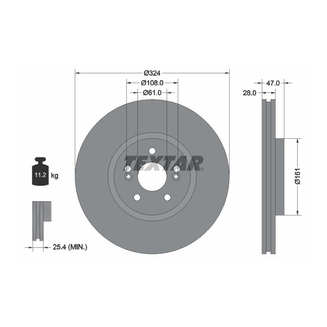 Disc frana TEXTAR