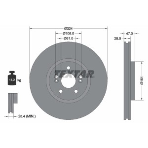 Disc frana TEXTAR