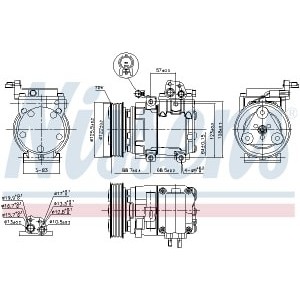 Compresor, climatizare NISSENS