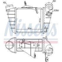 Intercooler, compresor NISSENS