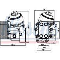 Radiator ulei, ulei motor NISSENS