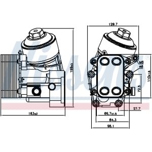 Radiator ulei, ulei motor NISSENS