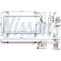 Condensator, climatizare NISSENS