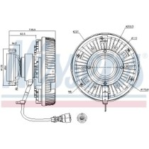 Cupla, ventilator radiator NISSENS