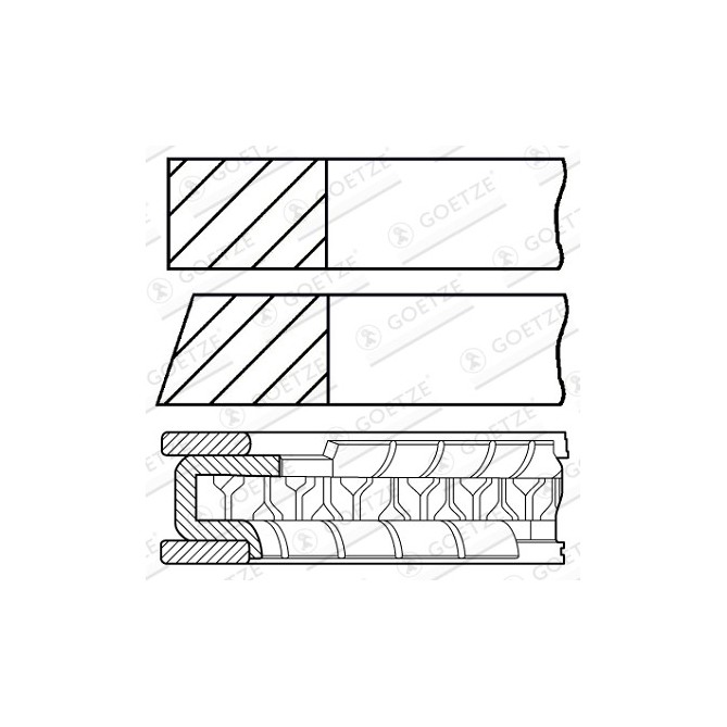 Set segmenti piston GOETZE