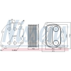 Radiator ulei, ulei motor NISSENS