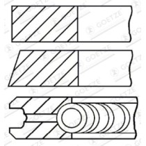 Set segmenti piston GOETZE