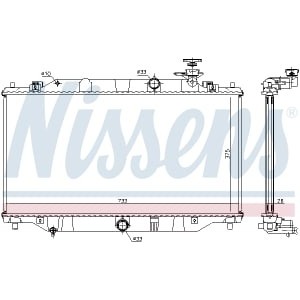 Radiator, racire motor NISSENS