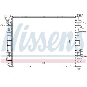 Radiator, racire motor NISSENS