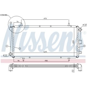 Radiator, racire motor NISSENS