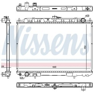 Radiator, racire motor NISSENS