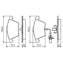 Set placute frana,frana disc BOSCH