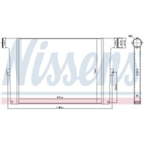 Intercooler, compresor NISSENS