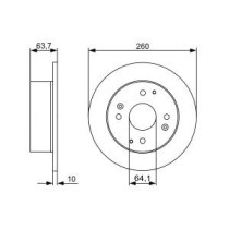 Disc frana BOSCH