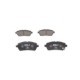 Set placute frana fata BOSCH pentru DAIHATSU MATERIA, SIRION; FORD FIESTA VI; SUZUKI SWIFT V, 51.4 mm x 125.8 mm x 16.4 mm