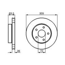 Disc frana BOSCH