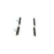 Set placute frana spate BOSCH cu instructiuni montare, lacat, tampon amortizare pentru MERCEDES C (C204), C T-MODEL (S204), C (W204), E (A207), E (C207)