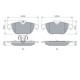 Set placute frana spate BOSCH cu instructiuni montare, lacat, tampon amortizare pentru MERCEDES C (C204), C T-MODEL (S204), C (W204), E (A207), E (C207)